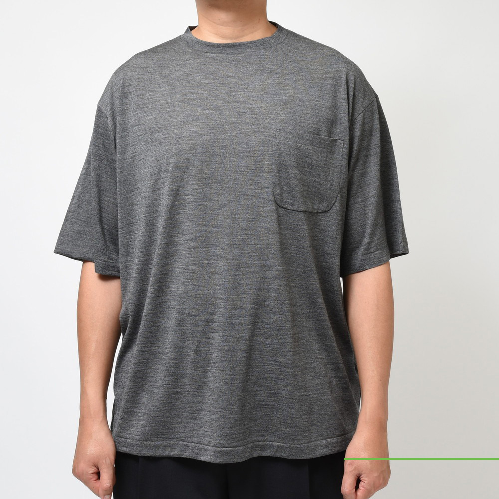 COMOLI 23SSサマーウール天竺 Tシャツ X01-05023 - トップス