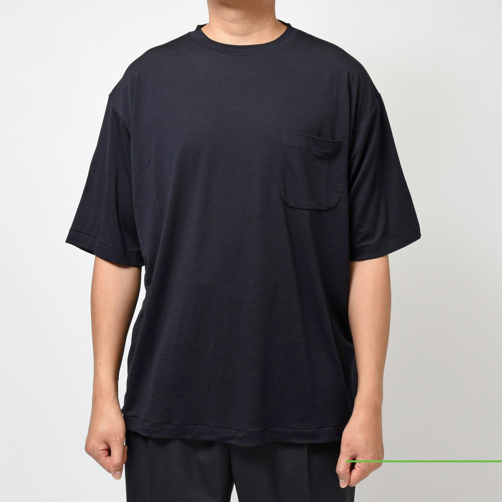 22SS comoli コモリ ウール天竺 tシャツ ボーダー 3 - トップス