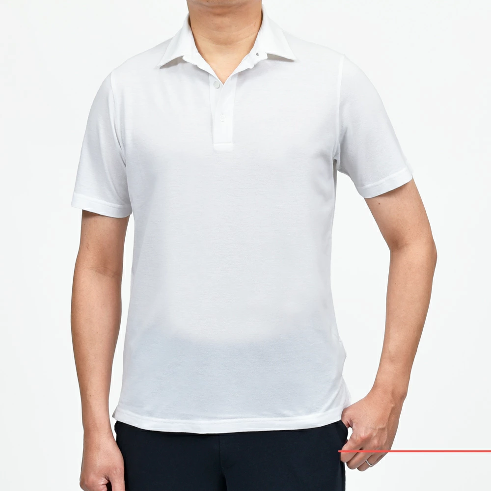 夏の贅沢な日常着。<BR>ZANONE（ザノーネ）ポロシャツ１型パンツ1型