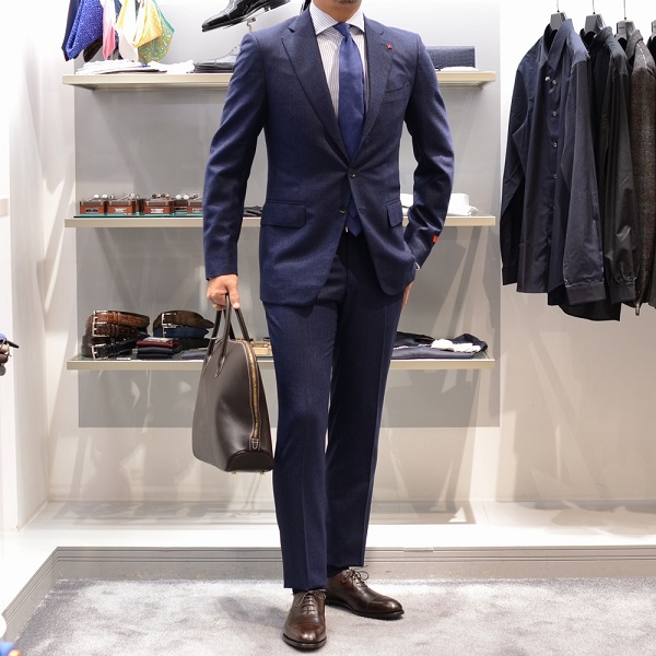 ISAIA イザイア GREGORY ネイビー スーツ 42 | www.innoveering.net