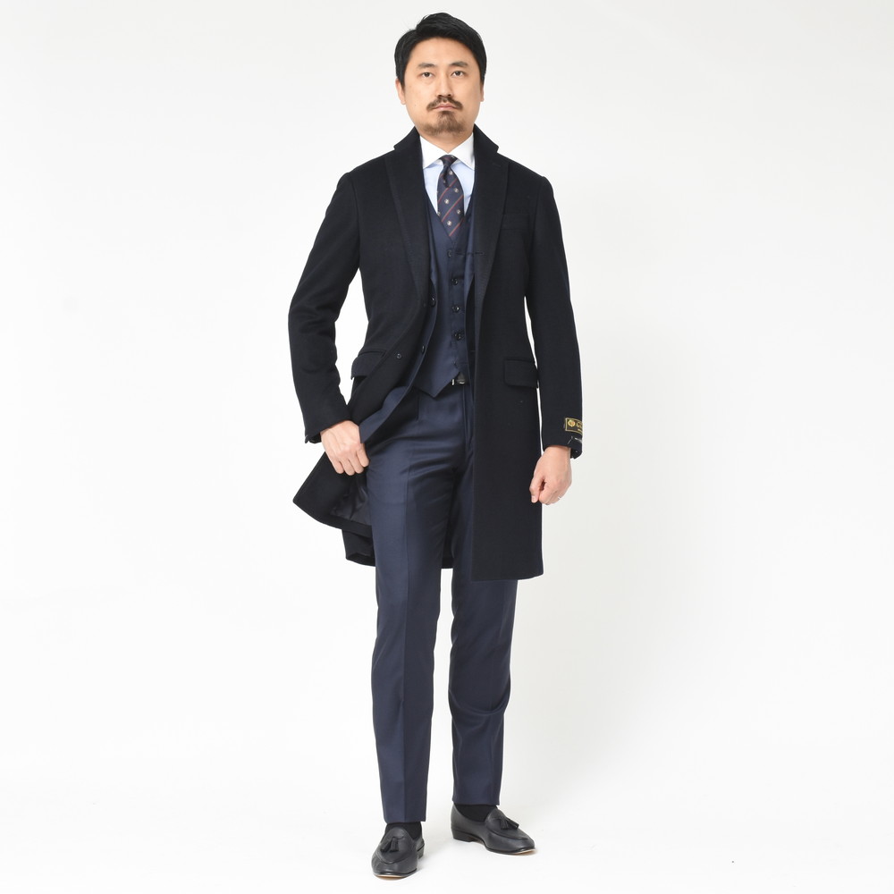 スーツだけでは飽き足らず（汗）・・・<BR>RING JACKET（リングヂャケット） Loro Piana （ロロピアーナ）カシミヤチェスターコート