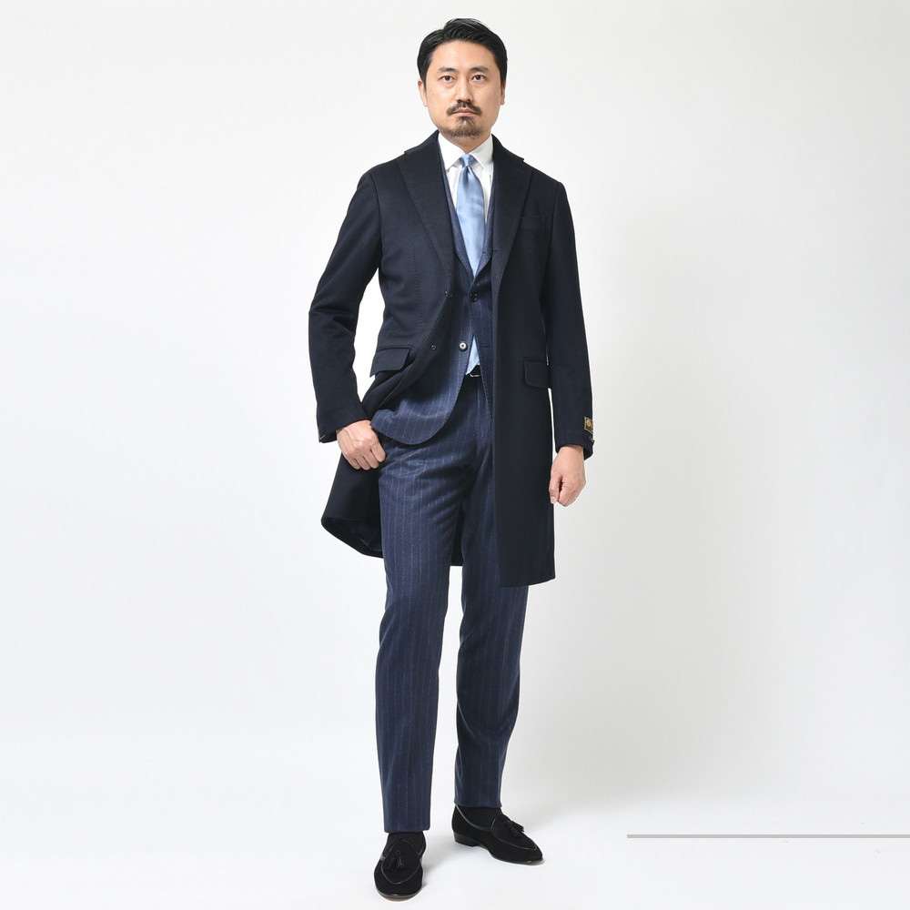 珠玉の一着！②<BR>RING JACKET(リングヂャケット) 別注カシミアコート1型 Loro Piana(ロロピアーナ)