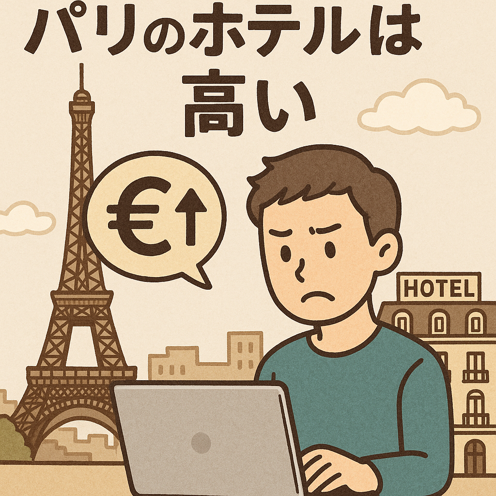パリのホテルが高い気がする・・・